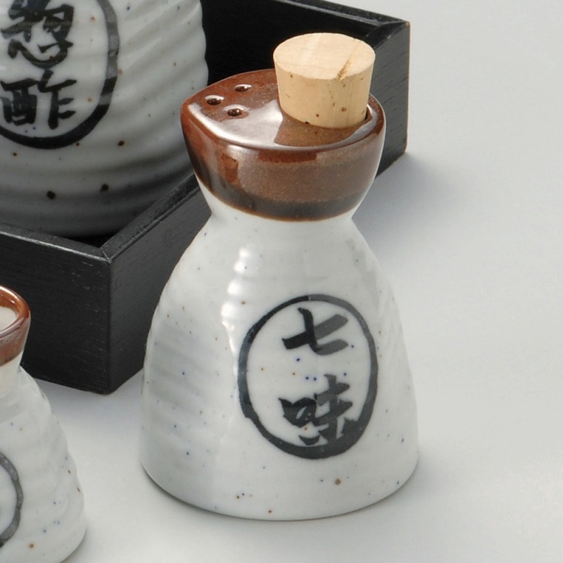 金正陶器 梨地六兵衛七味入 1個(ご注文単位1個)【直送品】