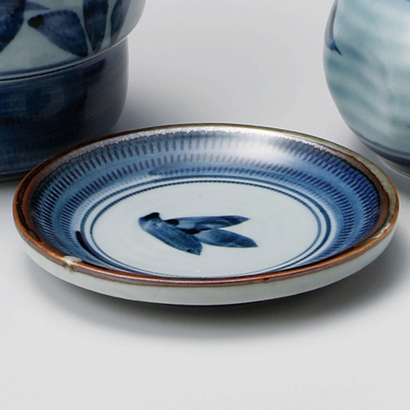 金正陶器 花紋そば薬味皿 1個(ご注文単位1個)【直送品】