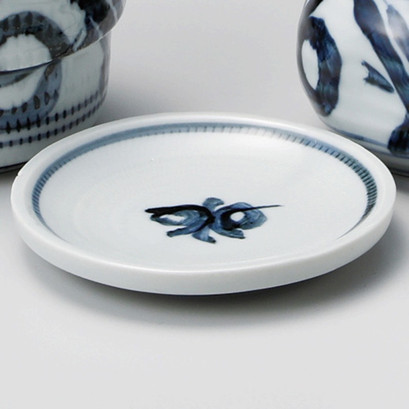 金正陶器 京古染唐草そば薬味皿 1個(ご注文単位1個)【直送品】