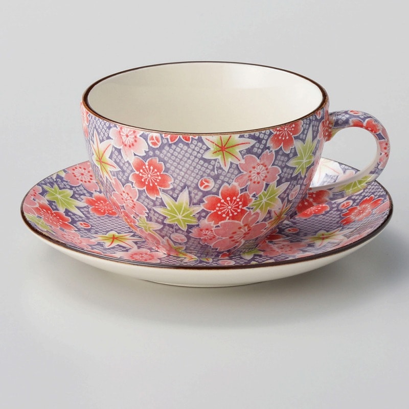 金正陶器 友禅コーヒー皿 1個 ※ソーサー単品のみ（ご注文単位1個）【直送品】