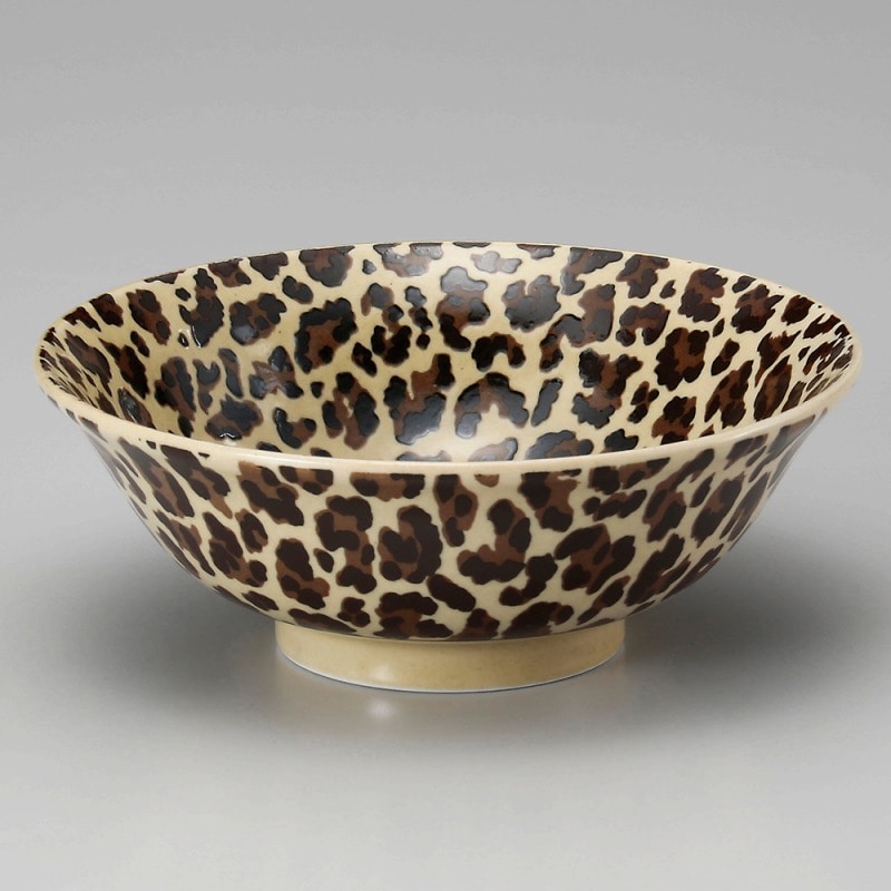 金正陶器 豹柄ラーメン6.8丼 1個（ご注文単位1個）【直送品】