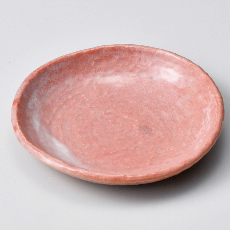 金正陶器 赤楽16㎝丸皿 1個（ご注文単位1個）【直送品】