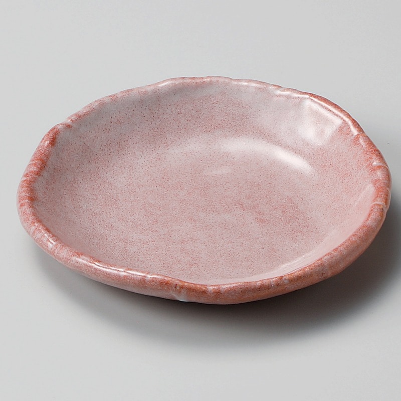 金正陶器 赤楽5寸皿 1個（ご注文単位1個）【直送品】