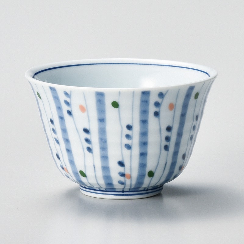 金正陶器 色入点十草千茶 1個(ご注文単位1個)【直送品】