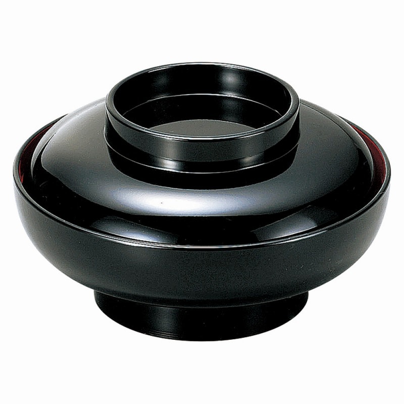 金正陶器 ［A］5.5寸大平椀 黒内朱天黒［重厚型］ 1個（ご注文単位1個）【直送品】