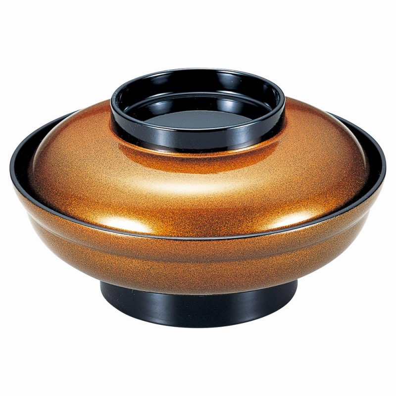 金正陶器 ［A］新広輪丼（大）金梨地つば黒 1個（ご注文単位1個）【直送品】