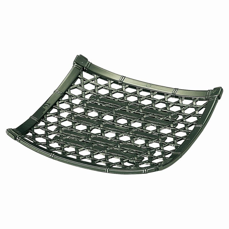 金正陶器 ［A］6寸角竹皿 グリーン 1個（ご注文単位1個）【直送品】