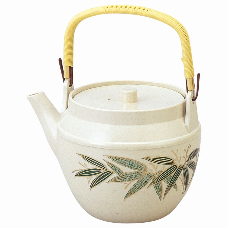 金正陶器 ［TA］耐熱ABS土瓶 志野2色笹（中）（1）［洗］ 1個（ご注文単位1個）【直送品】