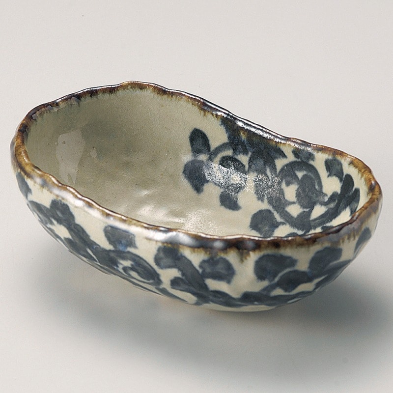 金正陶器 タコ唐草くつ型中鉢 1個(ご注文単位1個)【直送品】