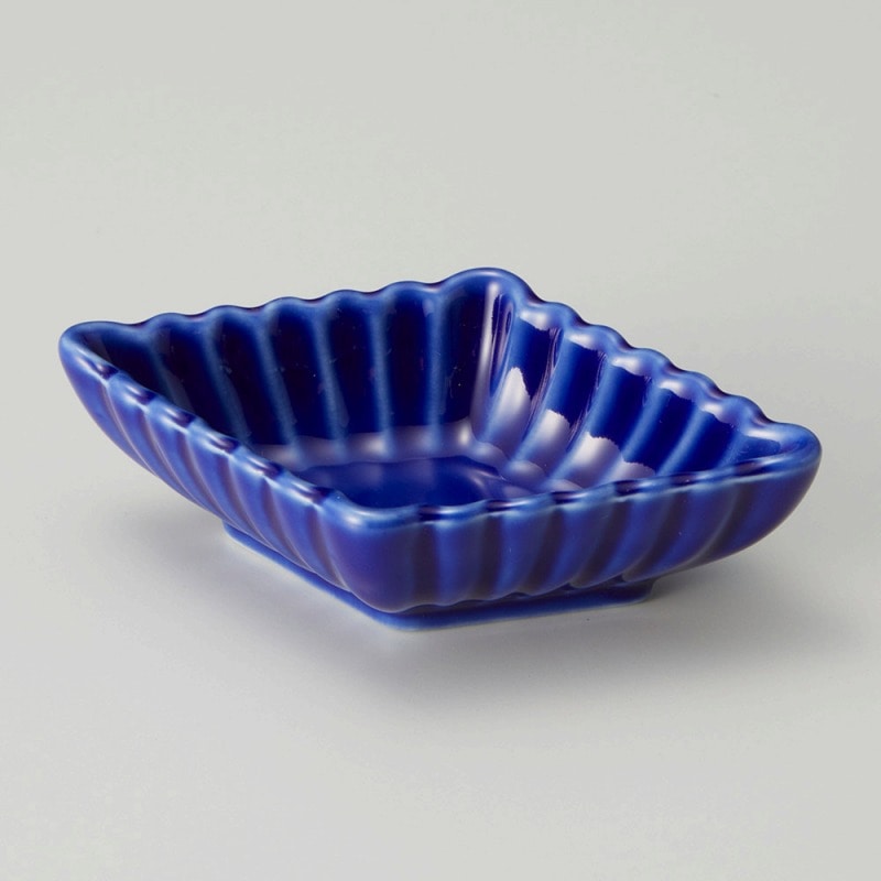 金正陶器 菊菱型珍味紺 1個(ご注文単位1個)【直送品】