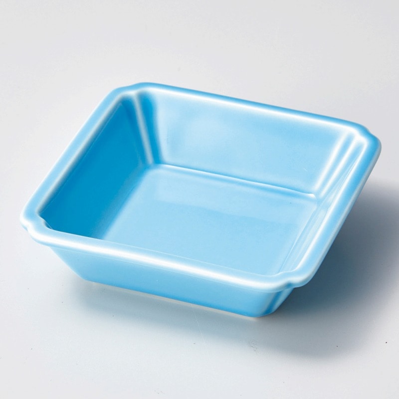 金正陶器 角渕取り小鉢トルコ 1個(ご注文単位1個)【直送品】