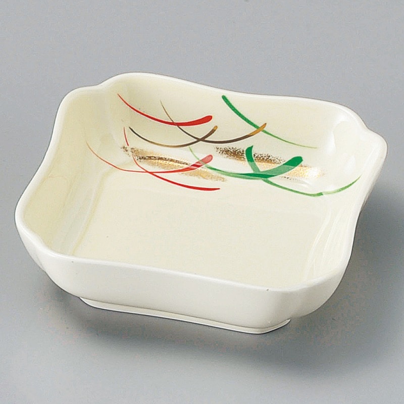 金正陶器 武蔵野花四角小鉢 1個(ご注文単位1個)【直送品】