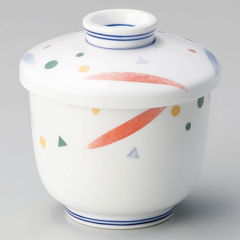 金正陶器 はなやぎ京型むし碗（組） 1個（ご注文単位1個）【直送品】
