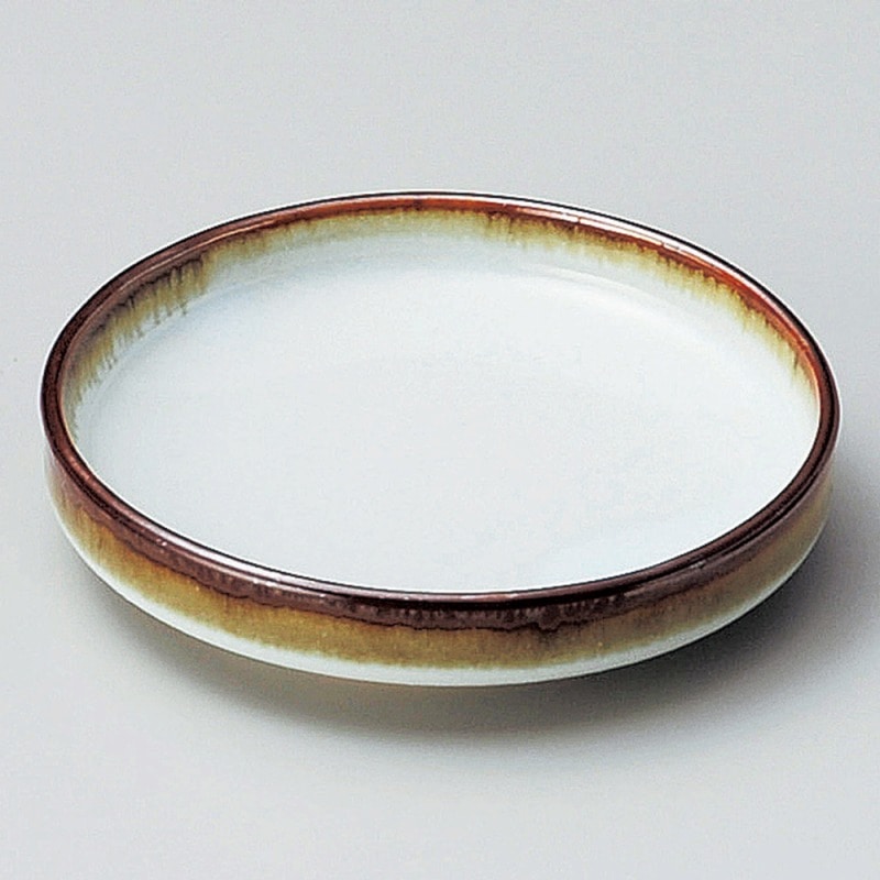 金正陶器 白天目流し切立3.5皿 1個(ご注文単位1個)【直送品】