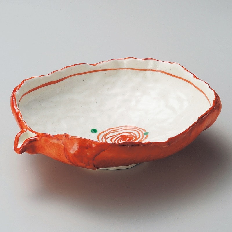 金正陶器 朱巻片口大平鉢 1個(ご注文単位1個)【直送品】