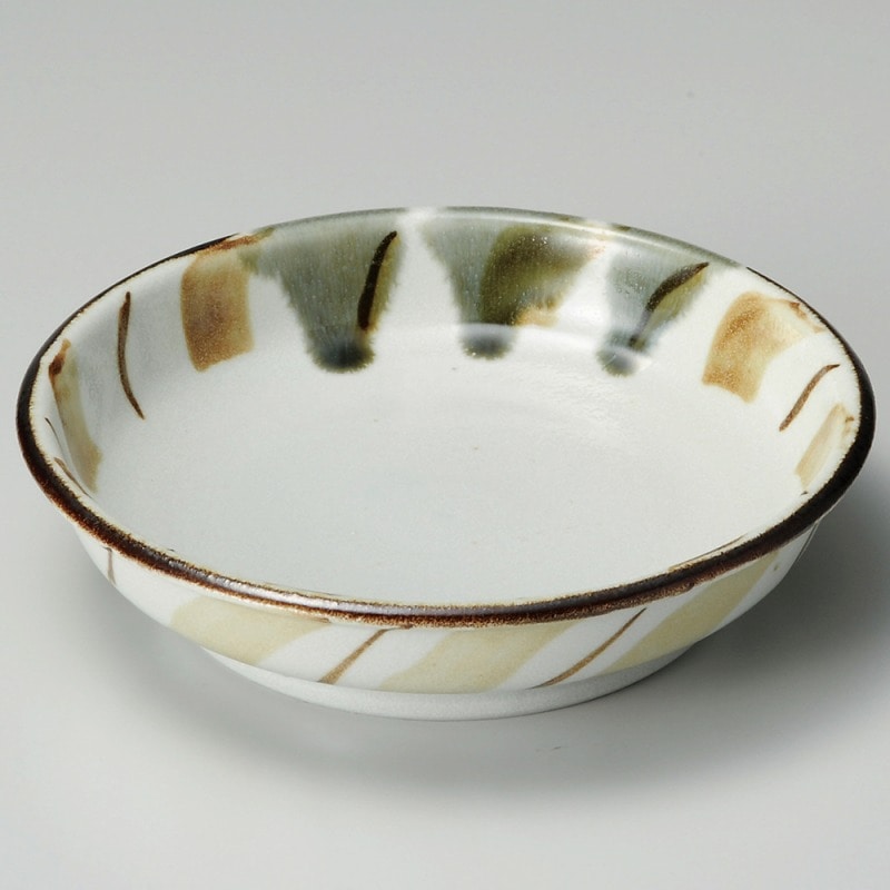 金正陶器 モダン十草5.0平鉢 1個(ご注文単位1個)【直送品】