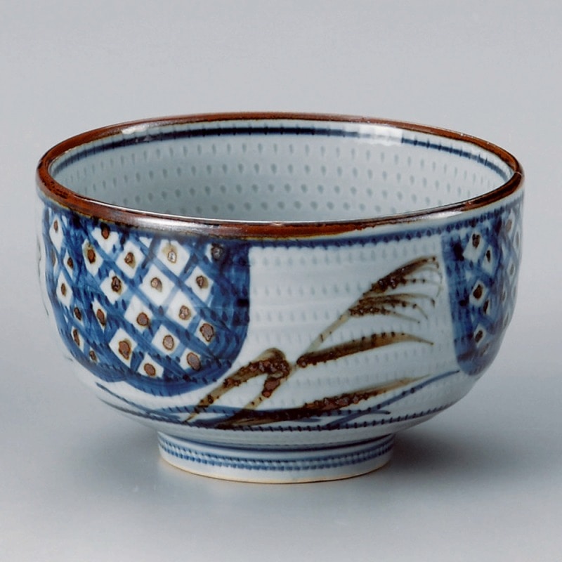 金正陶器 間取ススキ4.5丼 1個(ご注文単位1個)【直送品】