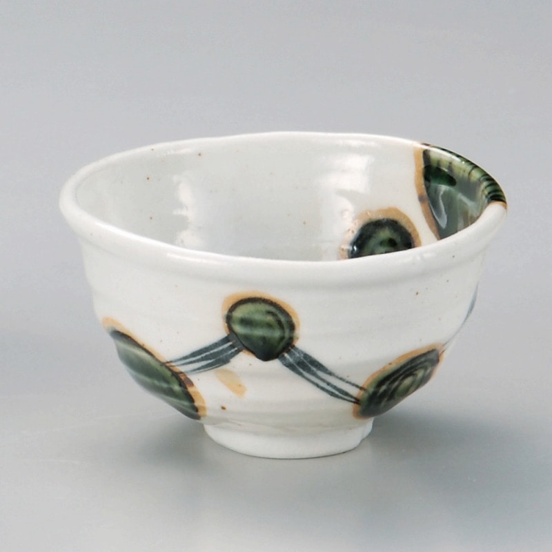 金正陶器 白志野織部水玉変形小丼 1個(ご注文単位1個)【直送品】