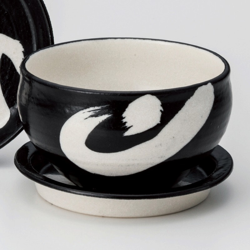 金正陶器 NEW蓋DON荒刷毛黒5.0ボール 1個(ご注文単位1個)【直送品】