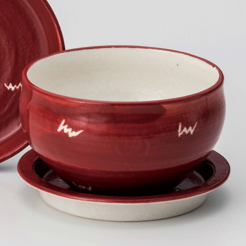 金正陶器 NEW蓋DON羅先赤5.0ボール 1個(ご注文単位1個)【直送品】