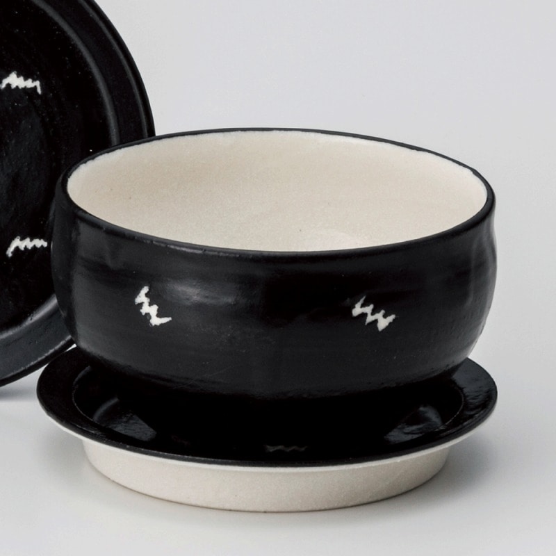 金正陶器 NEW蓋DON羅先黒5.0ボール 1個(ご注文単位1個)【直送品】