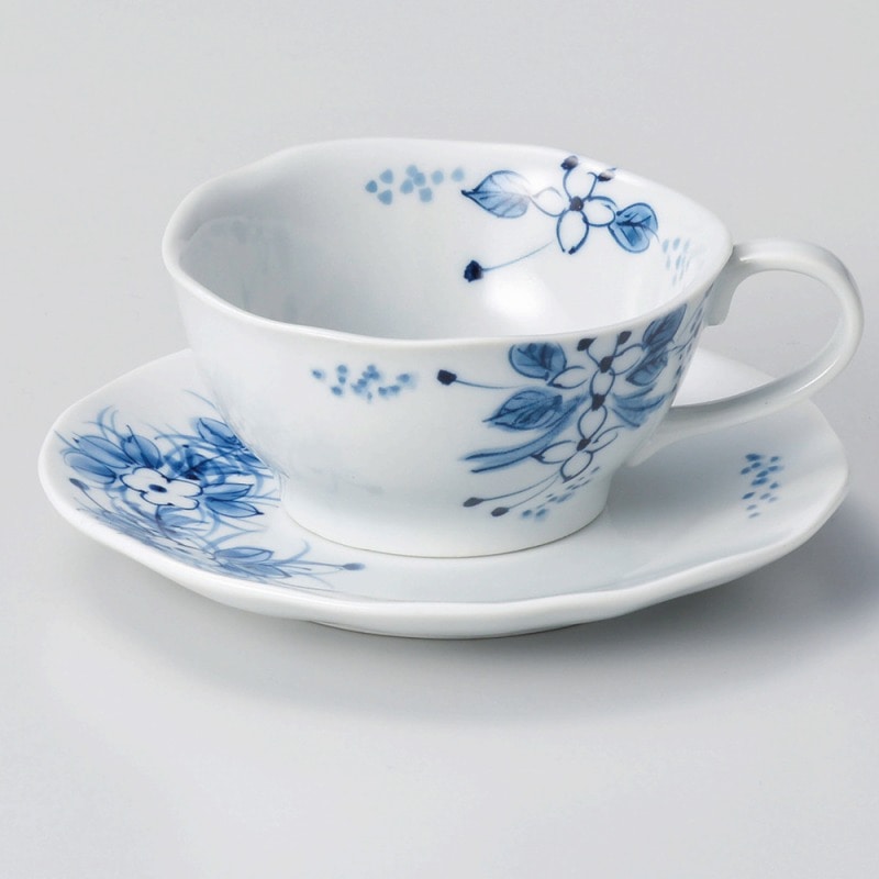 金正陶器 手描小花ティー皿 1個 ※ソーサー単品のみ（ご注文単位1個）【直送品】