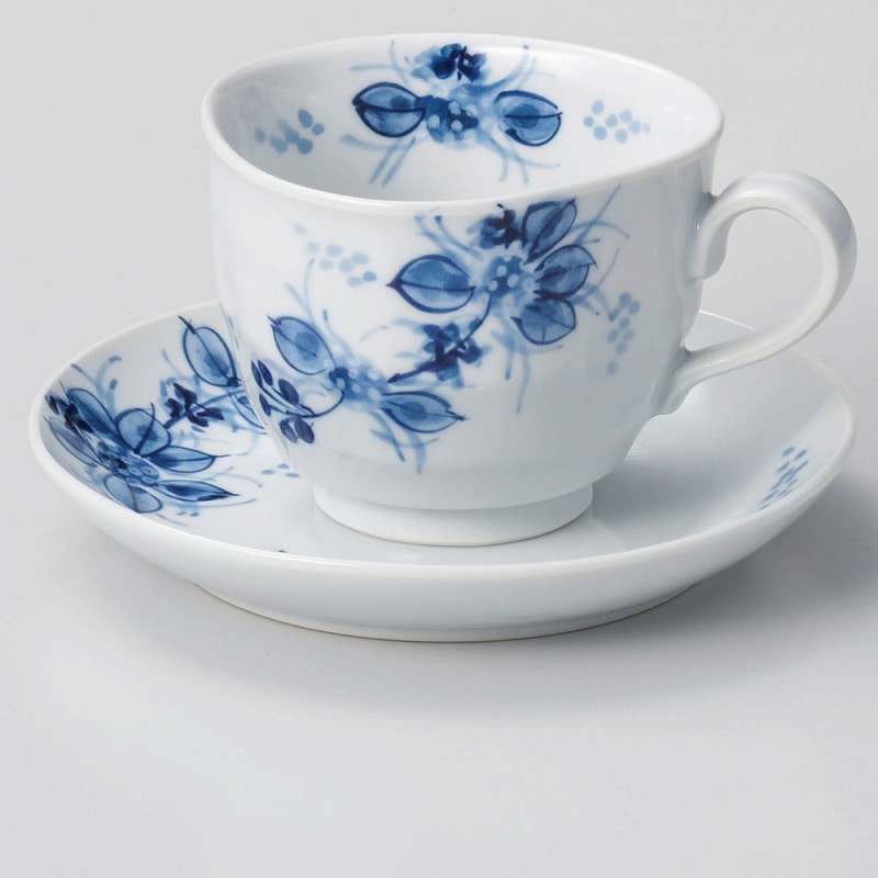 金正陶器 手描小手鞠コーヒー皿 1個 ※ソーサー単品のみ（ご注文単位1個）【直送品】