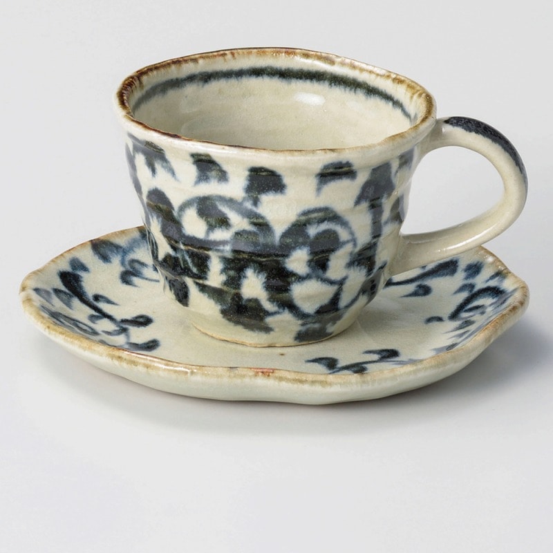 金正陶器 タコ唐草コーヒー皿 1個 ※ソーサー単品のみ（ご注文単位1個）【直送品】