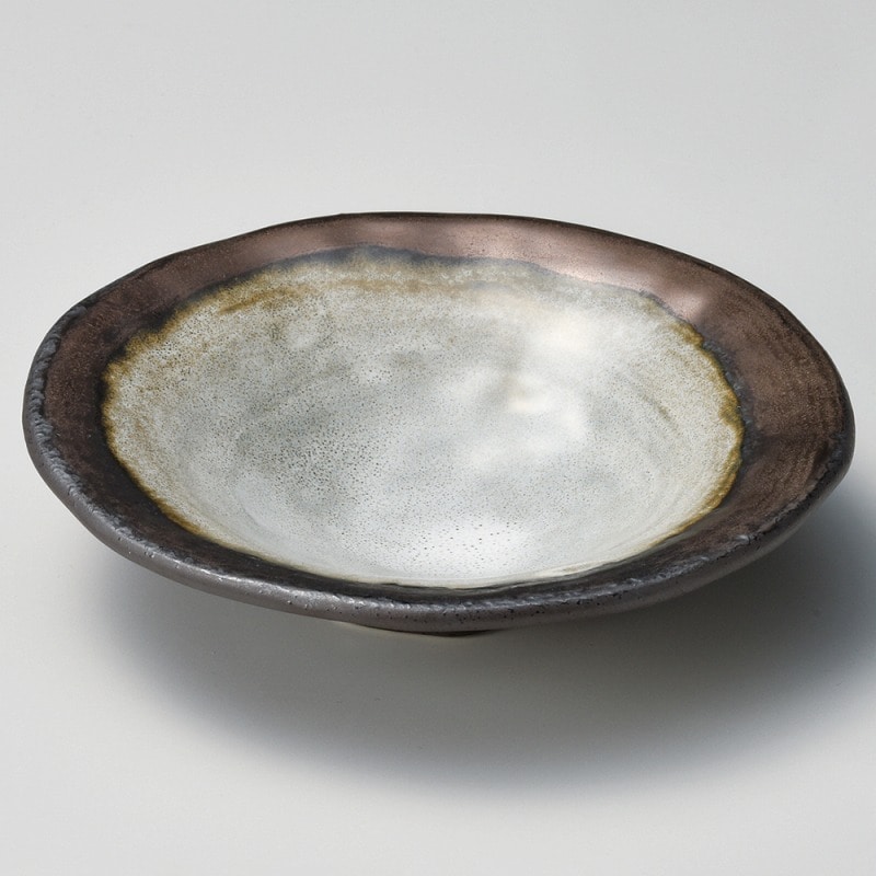 金正陶器 窯変金彩ストライプ5.0皿 1個（ご注文単位1個）【直送品】