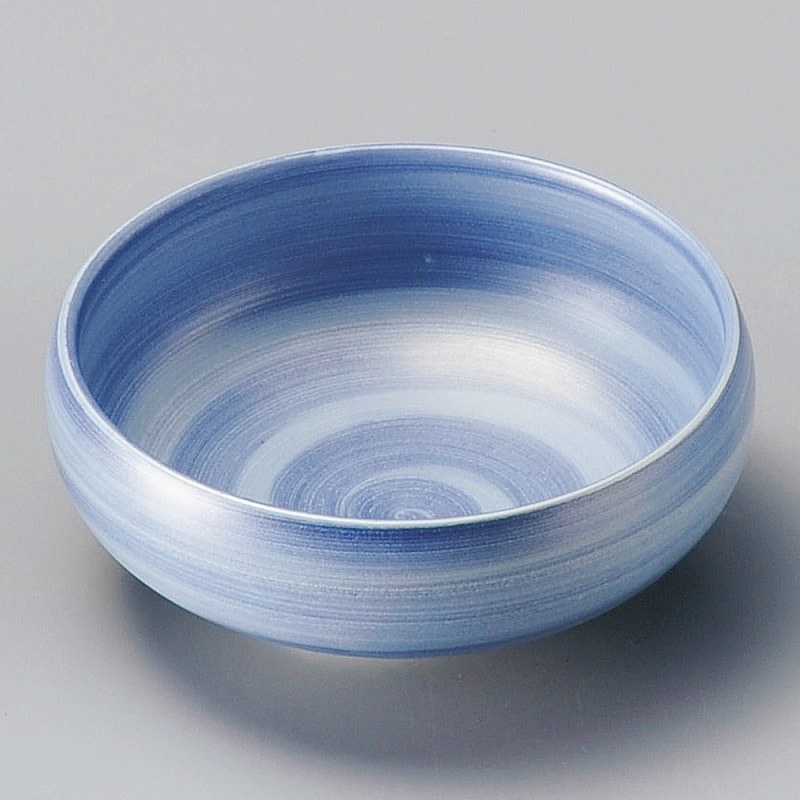 金正陶器 銀彩コバルト巻鉄鉢 1個(ご注文単位1個)【直送品】