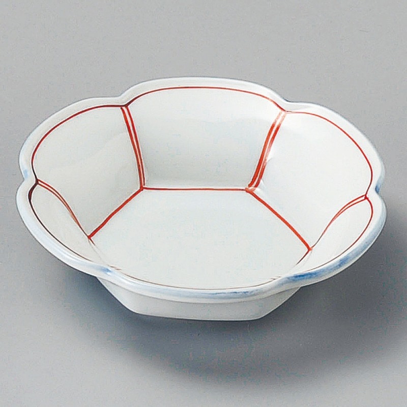 金正陶器 赤筋入六ツ山小鉢 1個(ご注文単位1個)【直送品】