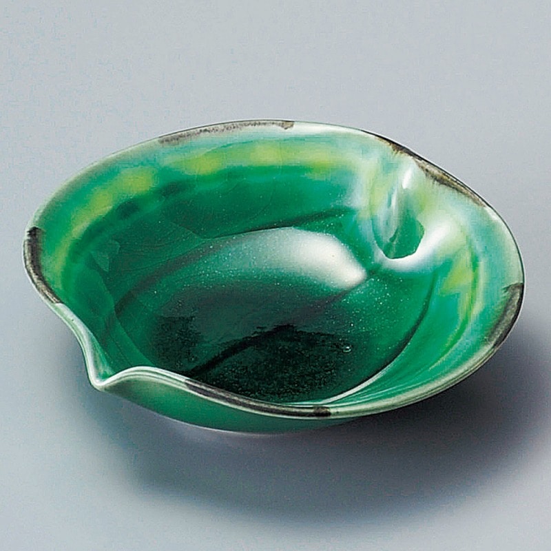 金正陶器 緑釉黄流山帰来小鉢 1個(ご注文単位1個)【直送品】