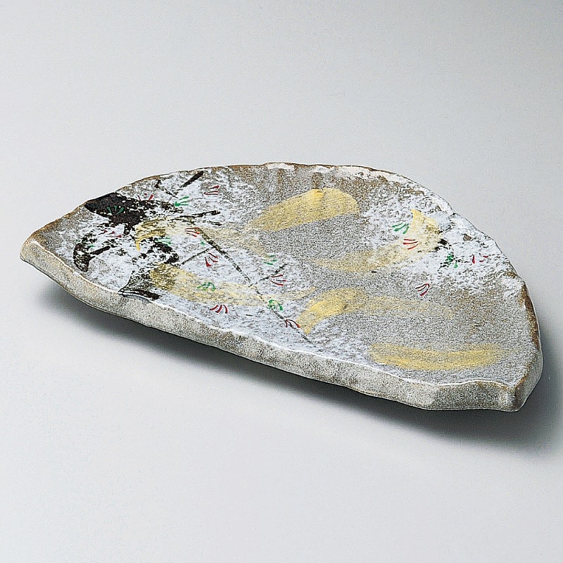 金正陶器 乾山春秋半月前菜皿 1個（ご注文単位1個）【直送品】