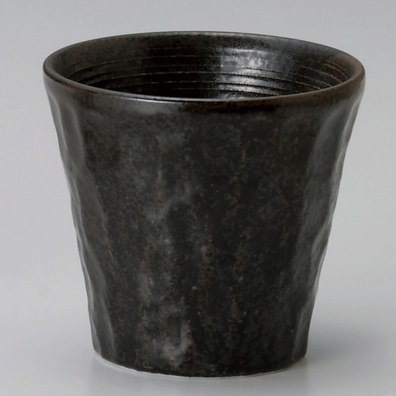 金正陶器 黒伊良保焼酎カップ 1個(ご注文単位1個)【直送品】