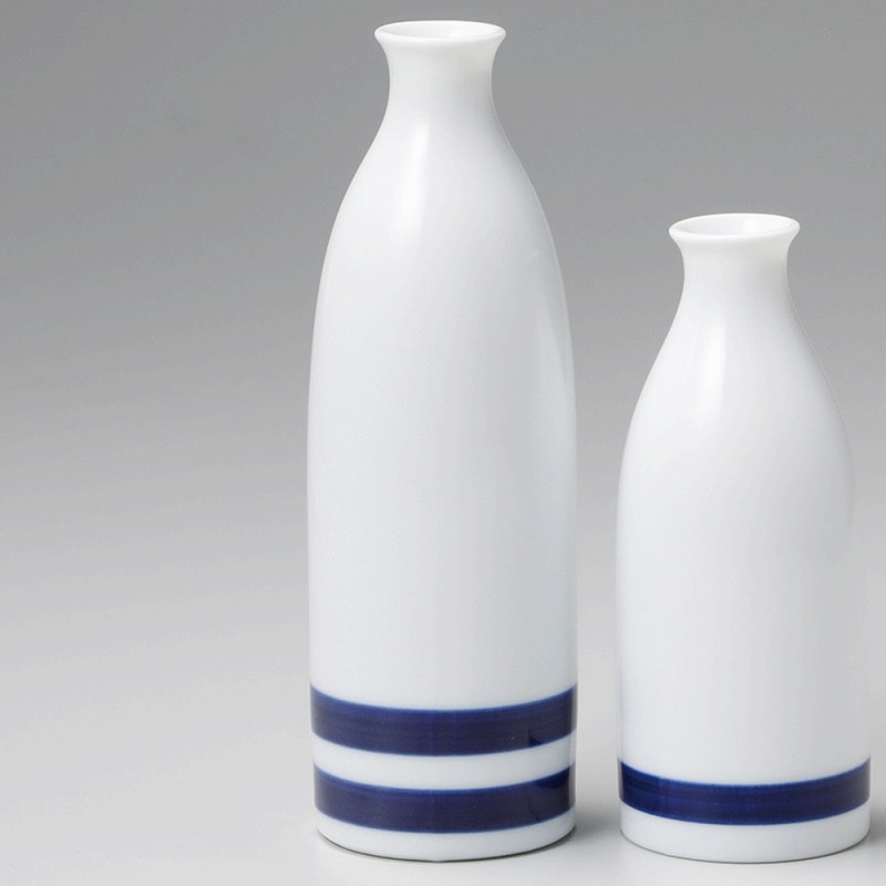 金正陶器 白磁二本線1.5号徳利 1個(ご注文単位1個)【直送品】