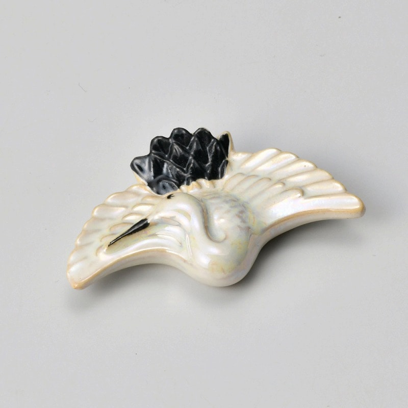 金正陶器 ツル箸置 1個(ご注文単位1個)【直送品】