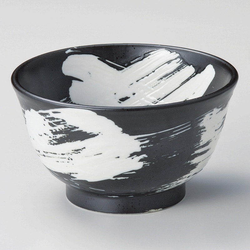 金正陶器 刷毛巻黒かきこみ並丼 1個(ご注文単位1個)【直送品】
