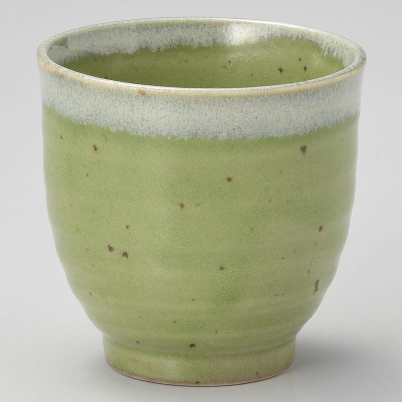 金正陶器 緑茶唐津六兵衛湯呑 1個（ご注文単位1個）【直送品】