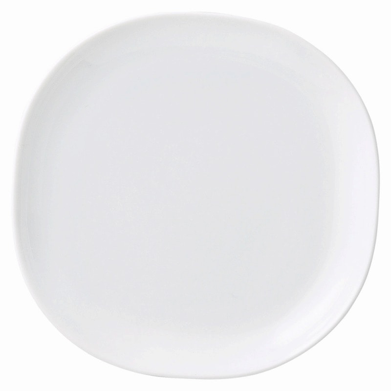 金正陶器 白磁カレ中皿 1個（ご注文単位1個）【直送品】