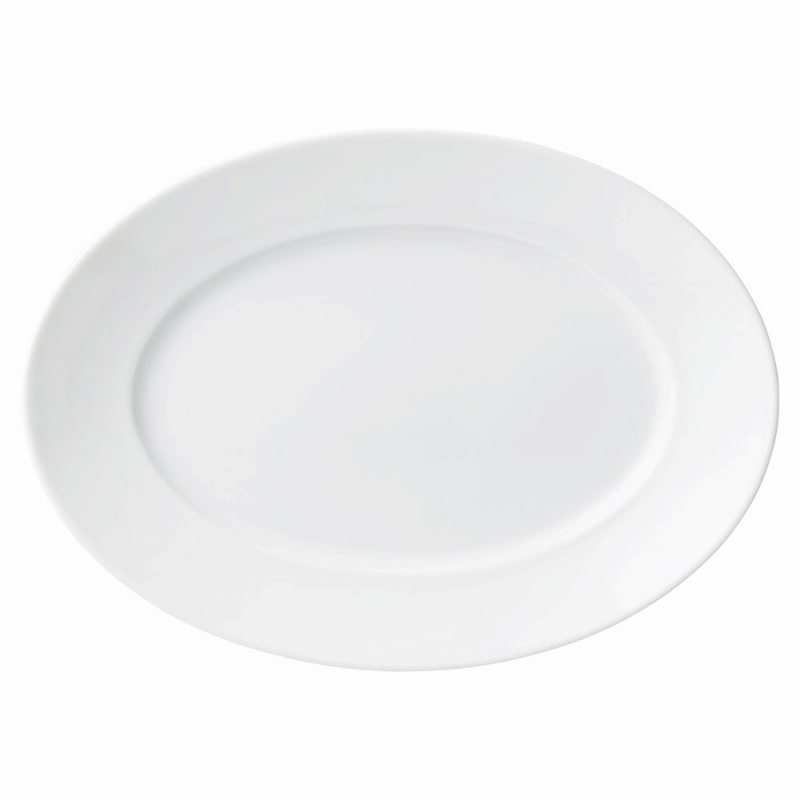 金正陶器 白磁カードル31㎝プラター 1個（ご注文単位1個）【直送品】