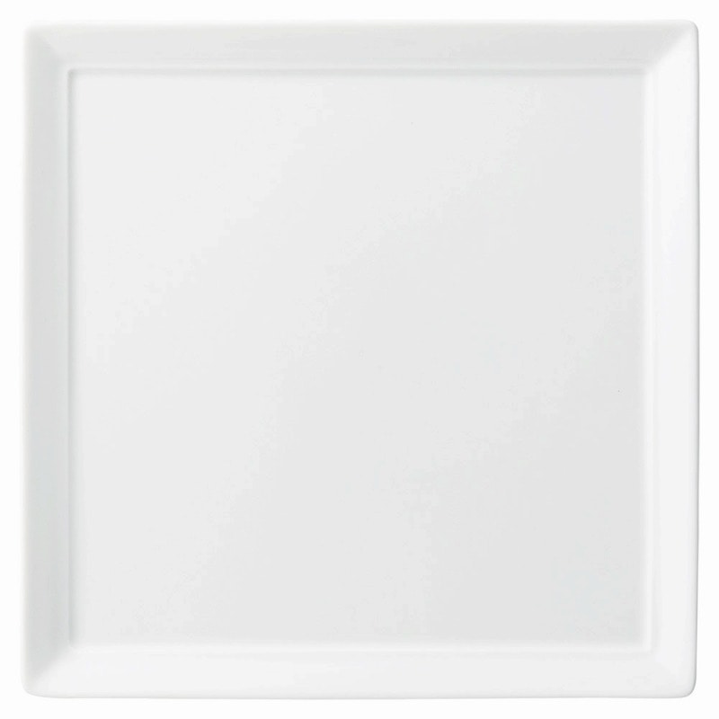 金正陶器 白磁オードブル25㎝四角皿 1個(ご注文単位1個)【直送品】
