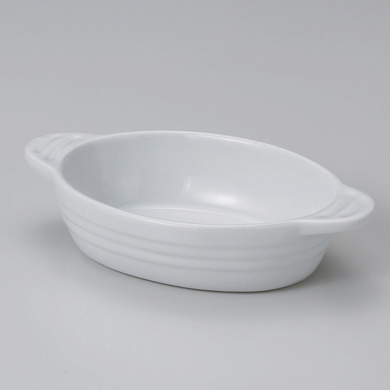 金正陶器 白グラタンM 1個(ご注文単位1個)【直送品】