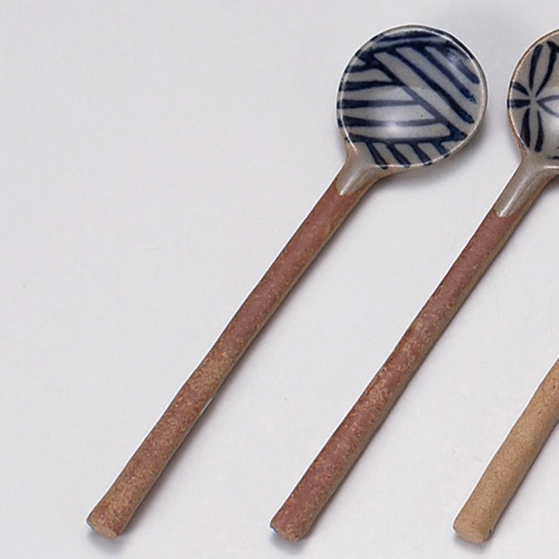 金正陶器 土物スプーンストライプ 1個(ご注文単位1個)【直送品】