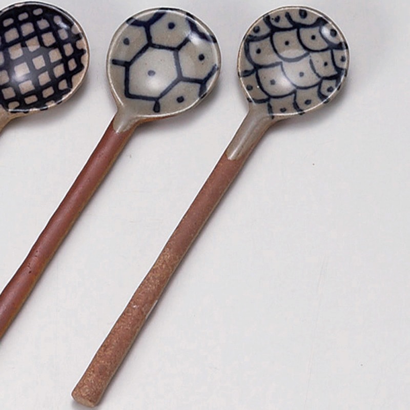 金正陶器 土物スプーン網目 1個(ご注文単位1個)【直送品】