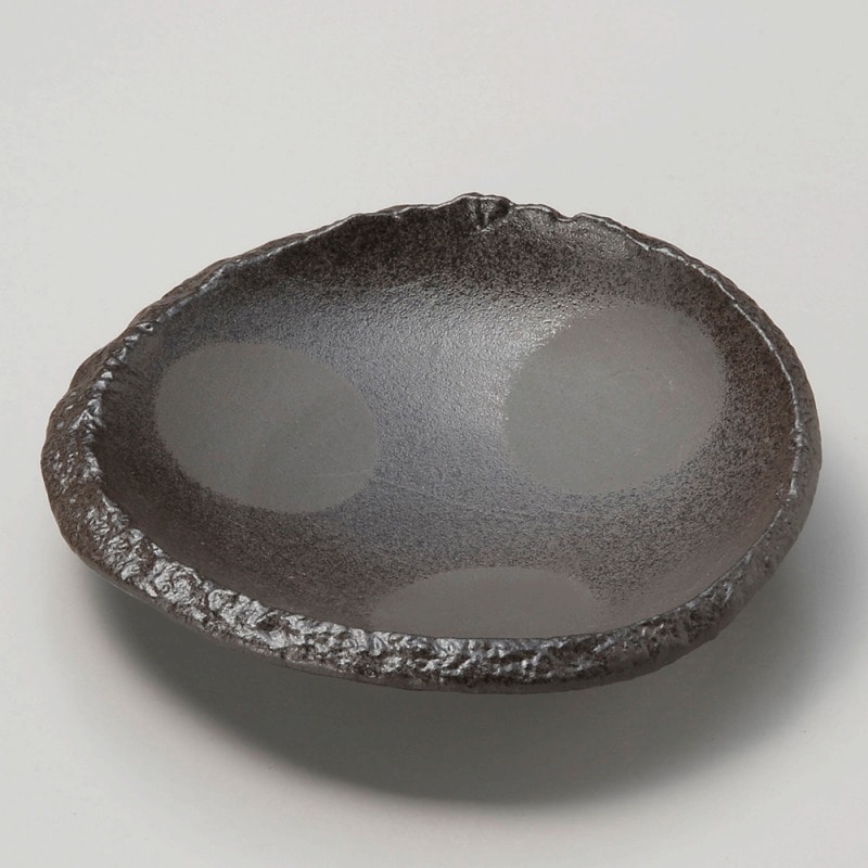 金正陶器 炭化土丸向付 1個（ご注文単位1個）【直送品】