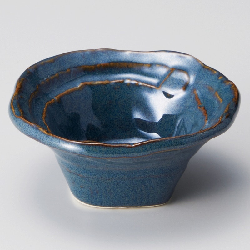 金正陶器 ナマコナデ角小付 1個（ご注文単位1個）【直送品】