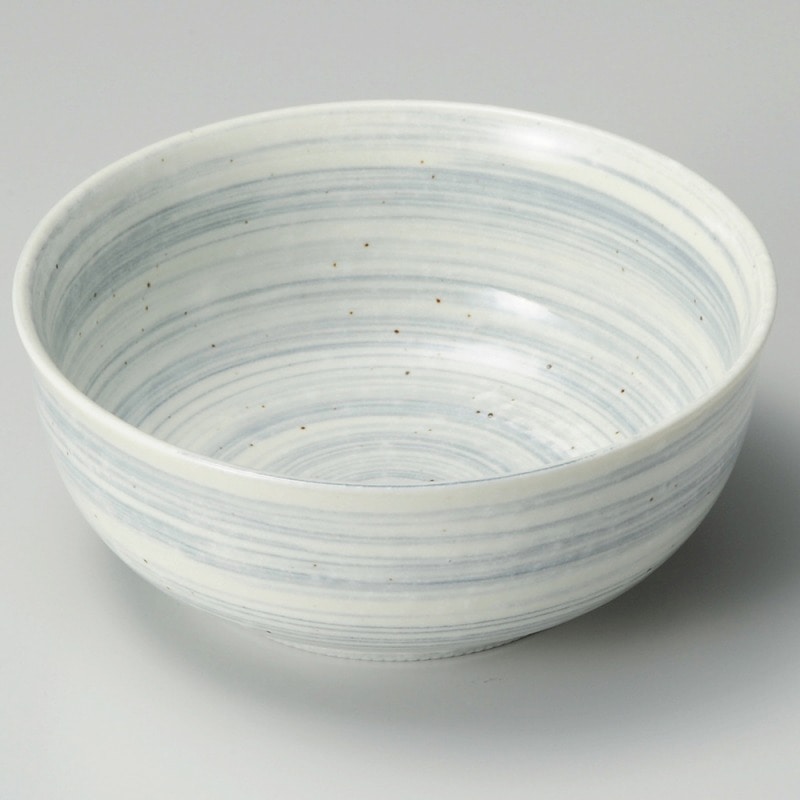 金正陶器 うず粉引グレー3.5ボール 1個（ご注文単位1個）【直送品】