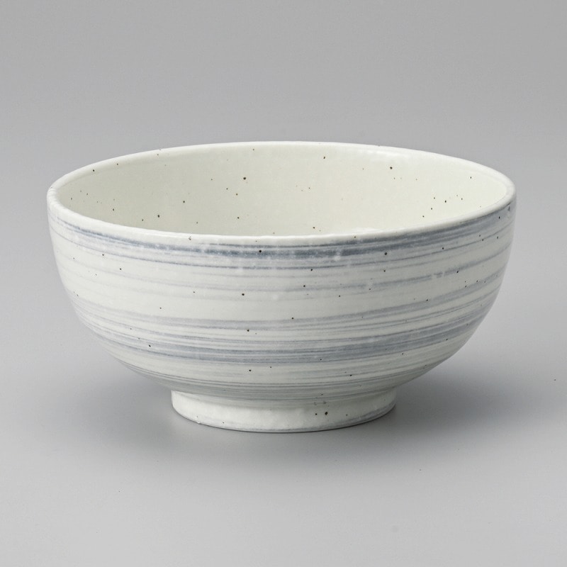 金正陶器 うず粉引グレー5.0丼 1個（ご注文単位1個）【直送品】