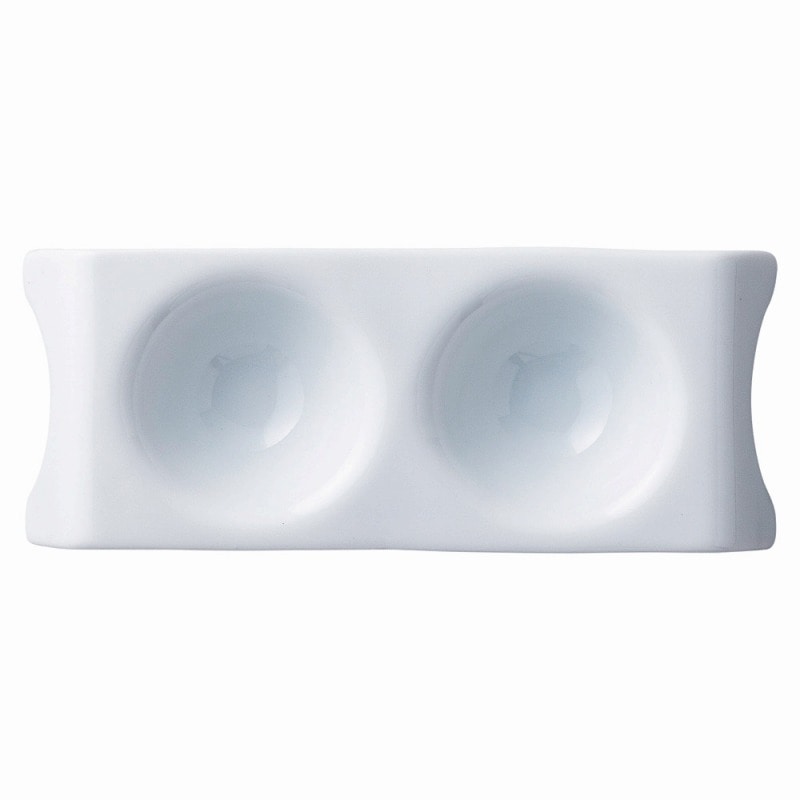 金正陶器 白磁ディンプル2プレート 1個(ご注文単位1個)【直送品】