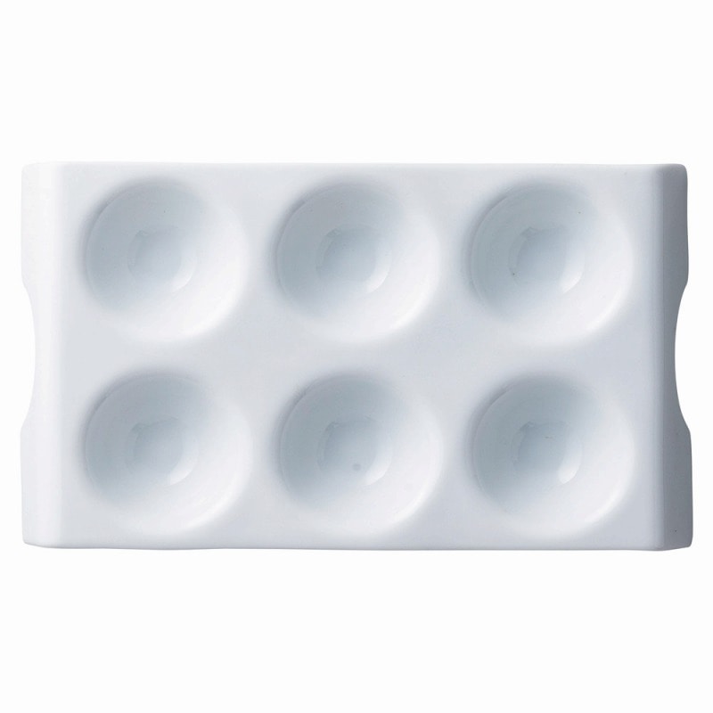 金正陶器 白磁ディンプル6プレート 1個(ご注文単位1個)【直送品】